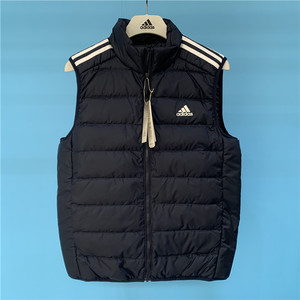 adidas 阿迪达斯 男子经典款运动休闲保暖立领羽绒背心马甲gh4584