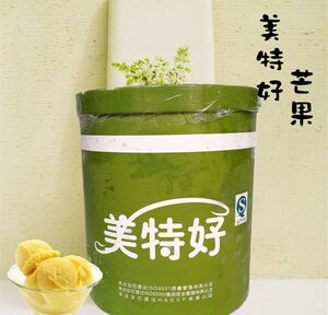 美特好商用桶装冰激凌4kg或6公斤大桶装冰淇淋低脂冰激凌挖球雪糕