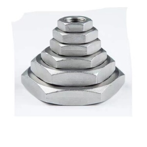 根母螺母英制304不锈钢锁母 龙头并帽 六角螺帽加厚4分6分1寸