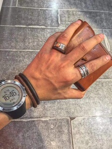 日本枥木栃木鞍革高桥无缝牛皮手环手镯栎木皮环一生之环好料精工