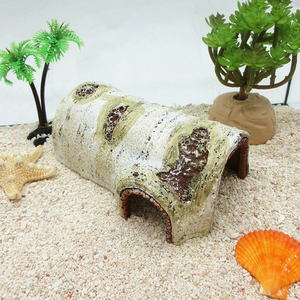 【仿真树皮】躲避塑胶房子 陆地寄居蟹爬宠攀爬 迷你螃蟹宠物用品