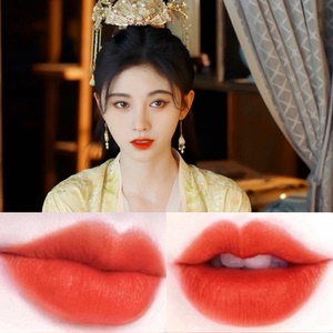 鞠婧祎姜保宁嘉南传同款口红色橘红色玫红紫粉色橘色不脱色保湿