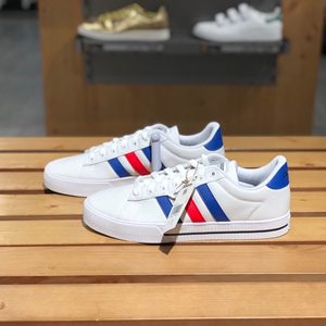 【现货】阿迪达斯adidas经典红蓝配色三条杠休闲运动百搭板鞋