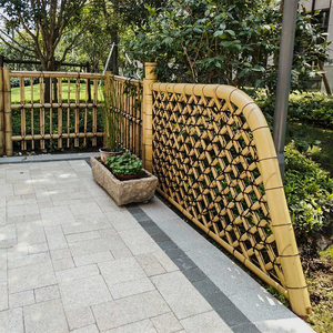 日式庭院竹篱笆光悦寺垣九头龙垣遮蔽垣别墅院子阳台枯山水篱笆