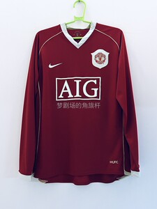 曼联球衣2006-2007主场长袖足球服0607c罗鲁尼卡里克吉格斯146815