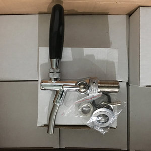 扎啤机啤酒机酒头酒柱龙头可调流速食品级不锈钢酒墙酒阀可加长