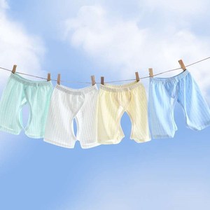 宝宝短裤纯棉无骨夏季薄款外穿开档裤子男女婴幼儿叉叉裤夏天裤头