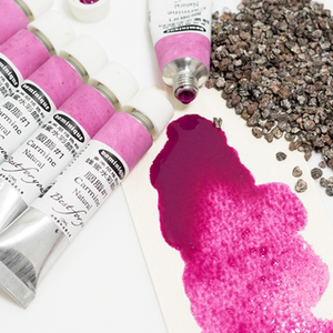 胭脂#1 carmine lake#1天然昆虫植物类管装水彩粉红颜料12毫升