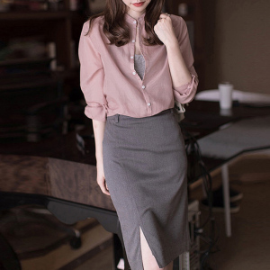 高端名媛职业套装气质女神范包裙两件套ol职场穿搭轻熟风女装早秋