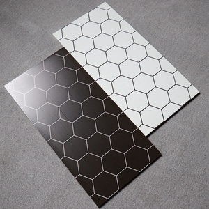 黑白格子地砖客厅