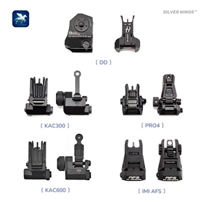 金属前后机瞄装饰准星 AFS KAC300 600 DD 马盖普PRO4 银翼军模