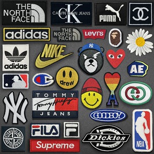 运动品牌大全logo标志布贴补丁贴卫衣t恤短袖羽绒服裤子破洞修补