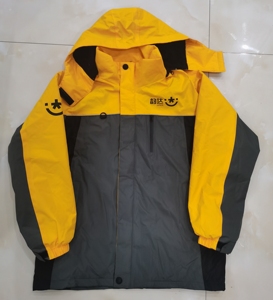 冲锋衣定制印字logo外套工装外卖快递套订做韵达快递工作服秋冬装