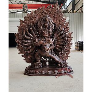 怖畏金刚佛像恒林雕塑铸造藏传牛头明王护法大威德金刚密宗铜像厂