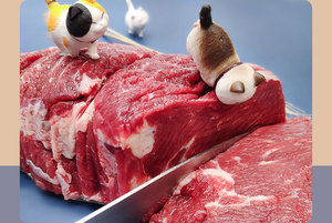 新西兰 星牌 银蕨牛上脑牛霖1kg分装 猫狗生骨肉食材冷冻进口牛肉