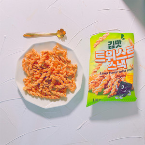 莉迩番茄奶油味螺旋脆条海苔味进口零食韩国咸味休闲食品女生包装