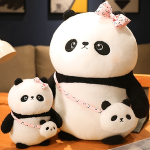 可爱抱枕小熊猫公仔睡觉靠枕毛绒玩具女孩布娃娃两用玩偶礼物女生