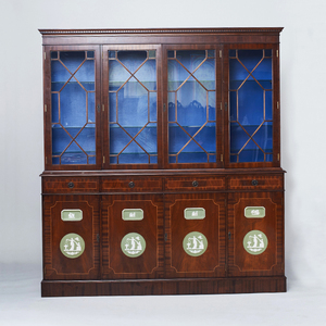 瑞梵英式欧洲西洋家具英国老家具展示橱柜海派二手陈列柜储物边柜
