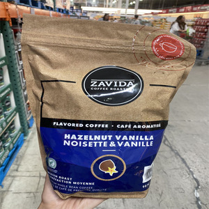 现货加拿大ZAVIDA 有*机咖啡中度烘培香草奶油榛子咖啡豆