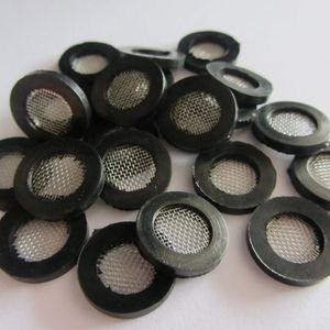 4分胶圈淋浴软管花洒喷头带过滤网垫片密封垫皮垫子不锈钢304网纱