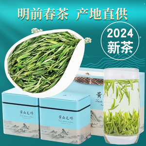 2024年新茶叶 黄山毛峰明前特级毛尖绿茶安徽春茶叶嫩芽罐装250g