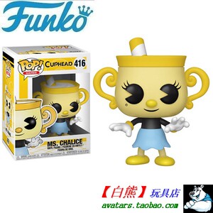 416 funko pop 茶杯头 cuphead 圣杯女士 高脚杯女士 ms chalice