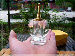 泰国水晶舍利塔摆件K9白水晶小钟塔水晶塔菩提甘露塔家具用品摆件