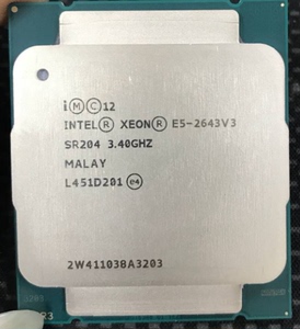 inte lxeon e5-2643 v3 cpu 正式版 3.4g主频睿频3.7g 6核12线程