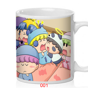 魔法咪路咪路带盖马克杯定制早餐杯牛奶杯情侣创意水杯办 2079