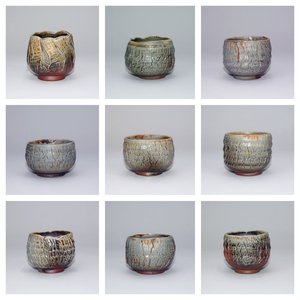 陶趣柴作纯手工手捏爆裂纹无釉高温柴烧杯茶杯古法功夫茶具