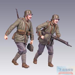 combrig mcf35103 1/35一战德国陆军 马克沁机枪组2人 树脂兵人