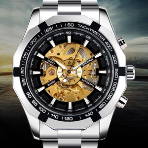 手表古驼正品机械表表全自动机械手表外贸手表夜光发