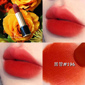 现货lancome兰蔻黑管哑光丝绒雾面唇膏女生口红 196 507 132