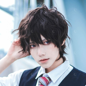 [大又又]男日常cos短假发万用正太毛少年感短发日系dk造型头套黑