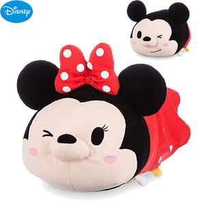 上海现货 美国迪士尼 米妮 米妮 抱枕 车枕 大号松松 tsum 玩偶