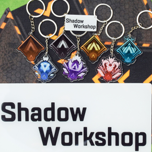 apex英雄双锤骷髅海游戏排位周边徽章纪念钥匙扣项链挂件坠吊饰品