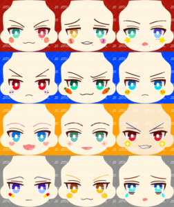 【脸壳子妙妙屋】【水贴】 drb吔吔玩偶脸ob11gsc粘土人贴纸