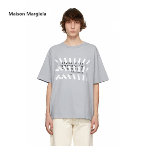 maison margiela 马吉拉co-ed胶带logo印花短袖2022新t恤韩版百搭