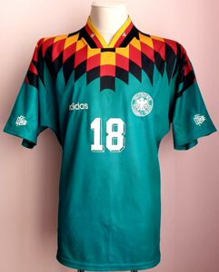 阿迪达斯 adidas 1994世界杯 德国队 克林斯曼 客场 球衣 队服