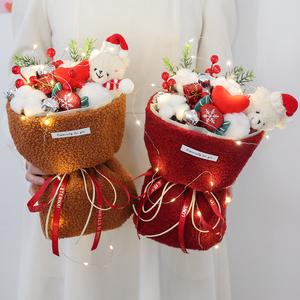 新年礼物毛绒小熊玩偶花束礼品女朋友送女生闺蜜可爱生日仪式感女