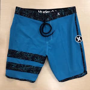 宝蓝色健体沙滩裤男子运动短裤宽松休闲五分裤弹力速干潜水游泳裤