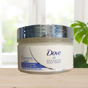 多芬海盐头皮护理磨砂膏240g舒缓水润0硅油净澈温和清洁蓬松牛奶