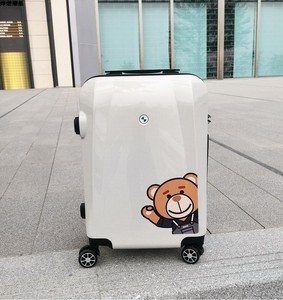新款宝马小熊行李箱男女pc商务登机拉杆万向轮16寸20寸旅行箱礼品