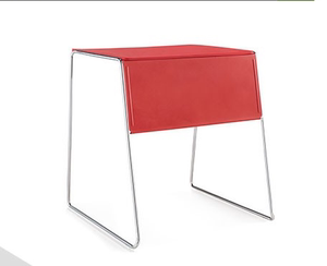 可堆叠培训桌椅小型单人塑钢桌子学生写字桌椅时尚简易红色会议桌