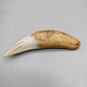 收藏家用虎牙小挂件宝宝挂饰震惊辟邪招财纳福用品工艺品礼品