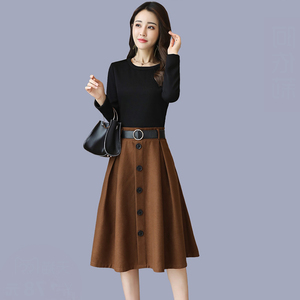 春秋长袖连衣裙女2018新款韩版