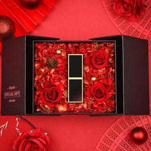 【520礼物】tf口红经典黑管80酒红色送老婆女友节日礼物礼盒套装