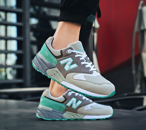 正品诵嘉新百伦苑男鞋nb999休闲运动跑步鞋樱花系列女鞋574樱花绿