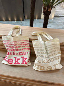 marimekko购物环保布袋帆布包大容量敞口单肩女文艺手提托特包