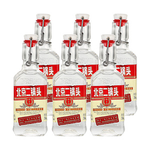 永丰牌北京二锅头出口型小方瓶1163清香型白酒42度500ml*6瓶红标